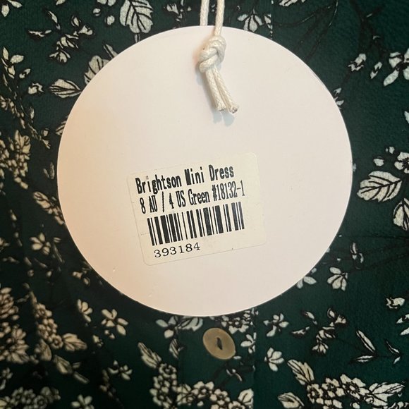 Princess Polly Brightson Green Floral Mini Dress NWT - Picture 4 of 5